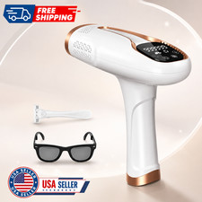 IPL Hair Removal Device 999999 Flashes 5 Energy Levels Auto Manual White