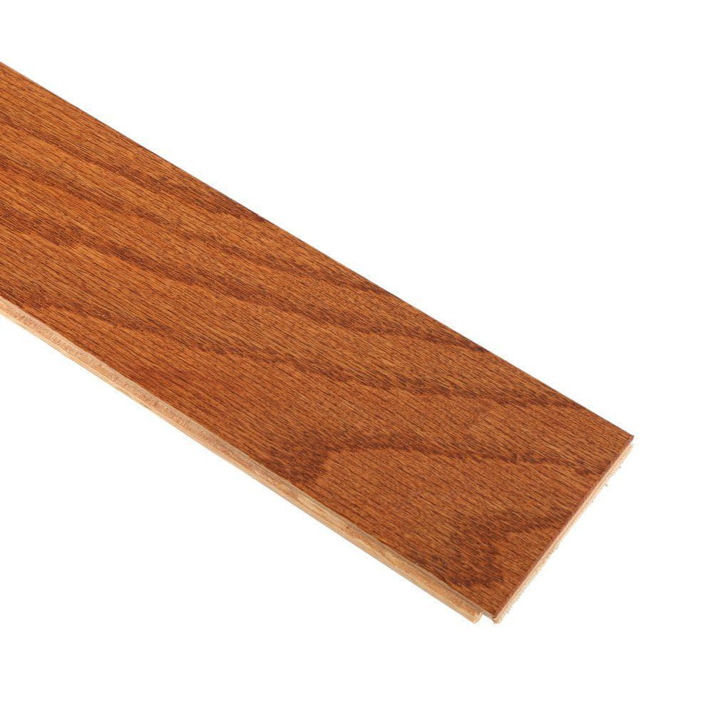 Bruce Hardwood Floor 3/8 in T x 3 in W x Varying Length Oak (31.5 sq. ft./case)