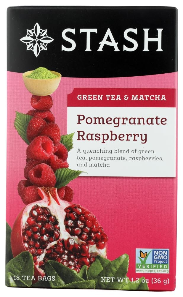 With Matcha Pomegranate Raspberry -- 18 Bags - 2 Pc
