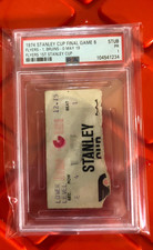 1974 STANLEY CUP FINALS Game 6 Ticket Clincher, PSA, Philadelphia FLYERS 1st Cup