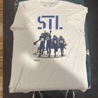 ST. LOUIS BATTLEHAWKS Football T-shirt UFL White Player Moment Size Large New — photo 1