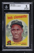 1959 Topps Roberto Clemente (Bob on Card) #478 BGS 5 HOF 0q3