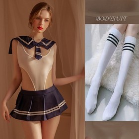Sexy Women Lingerie Schoolgirl College Cosplay Outfit Nightdress Cosplay Bodycon