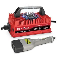 36V 18A Golf Cart Battery Charger for EZGO TXT, D-Style Plug  Smart Charger