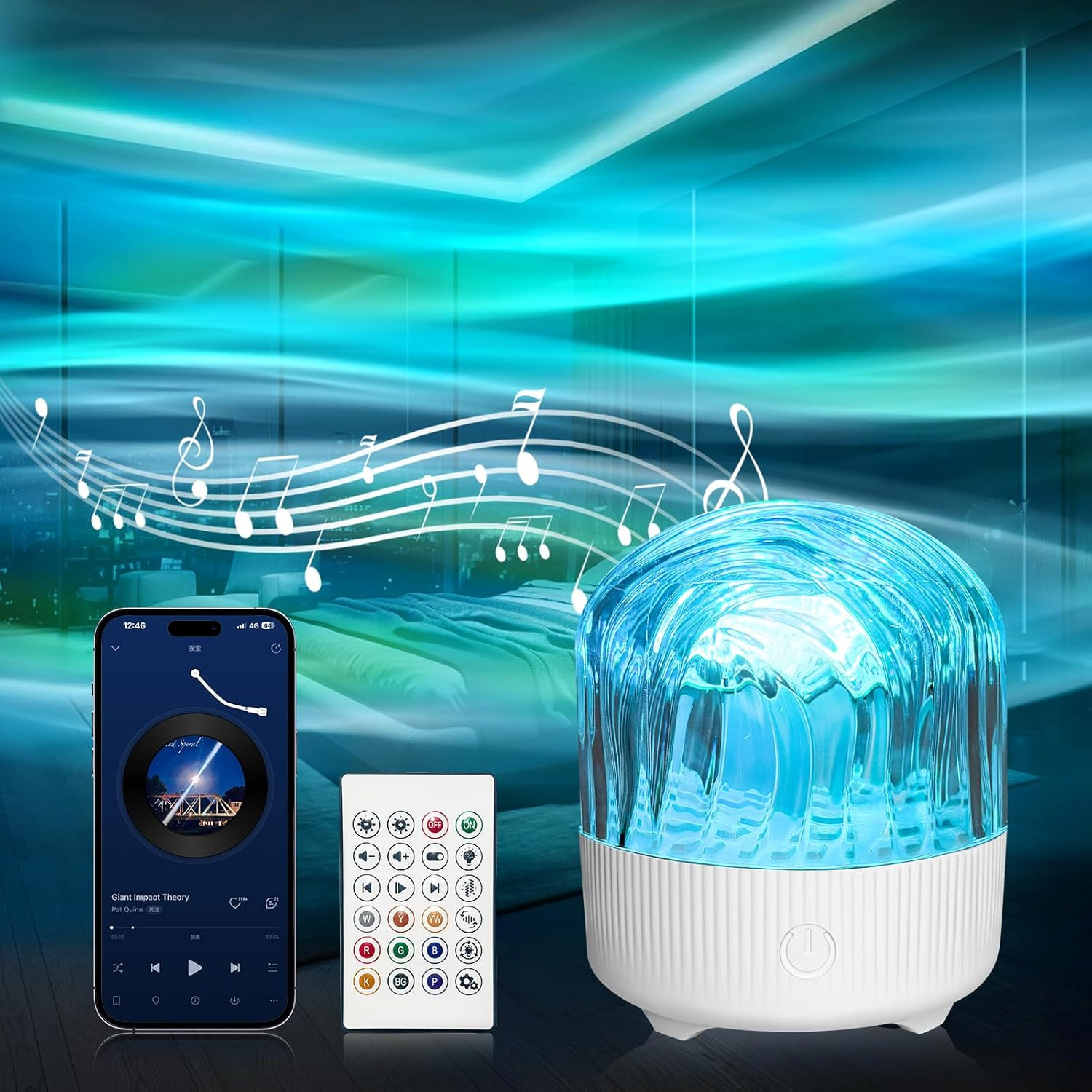 Proiettore Stelle per Bambini Bluetooth - Lampada Lava 3D LED Sicura