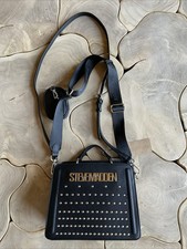 Steve Madden Black Studded Crossbody  AirPod Case 2 Strap Choices Bevelyn Purse