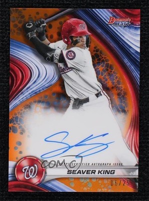 2024 Bowman's Best of 2024 Orange Refractor 6/25 Seaver King #B24-SK Auto b4d