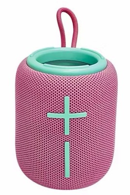 BAUHN Pink & Turquoise BLUETOOTH SPEAKER: Portable, True Wireless, Lighting FX