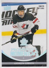 2023-24 Upper Deck Team Canada Juniors Prospectus Momentous Andrew Gibson Canada