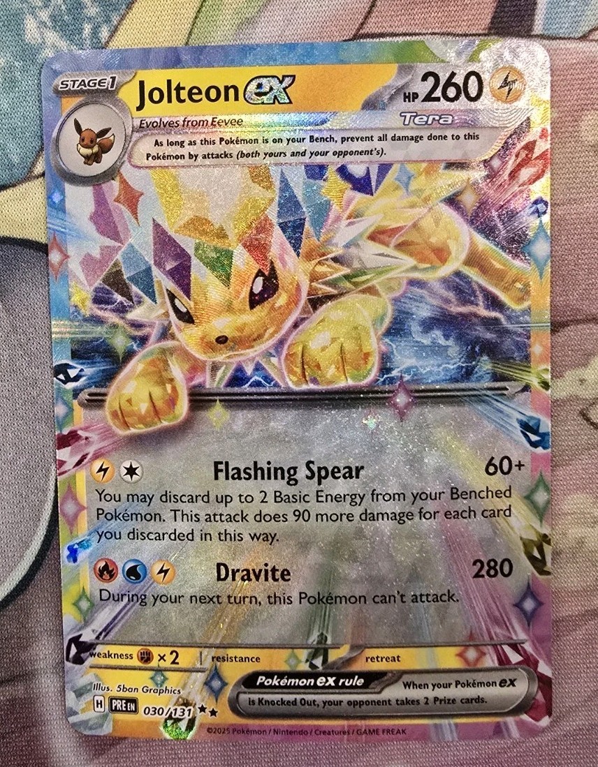 Jolteon EX 30/131 Prismatic Evolutions Double Rare Holo NM