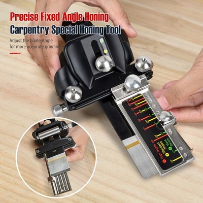 Precise Fixed Angle Honing Guide Manual Sharpener Angle Adjustable Woodworki SET