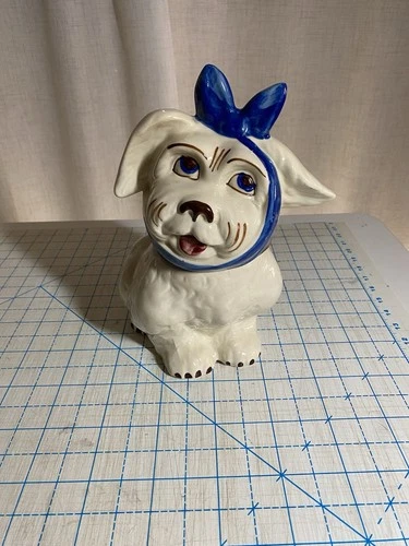 Vintage 1940s Muggsy Dog "Toothache" by Shawnee Pottery Cookie Jar Collectible
