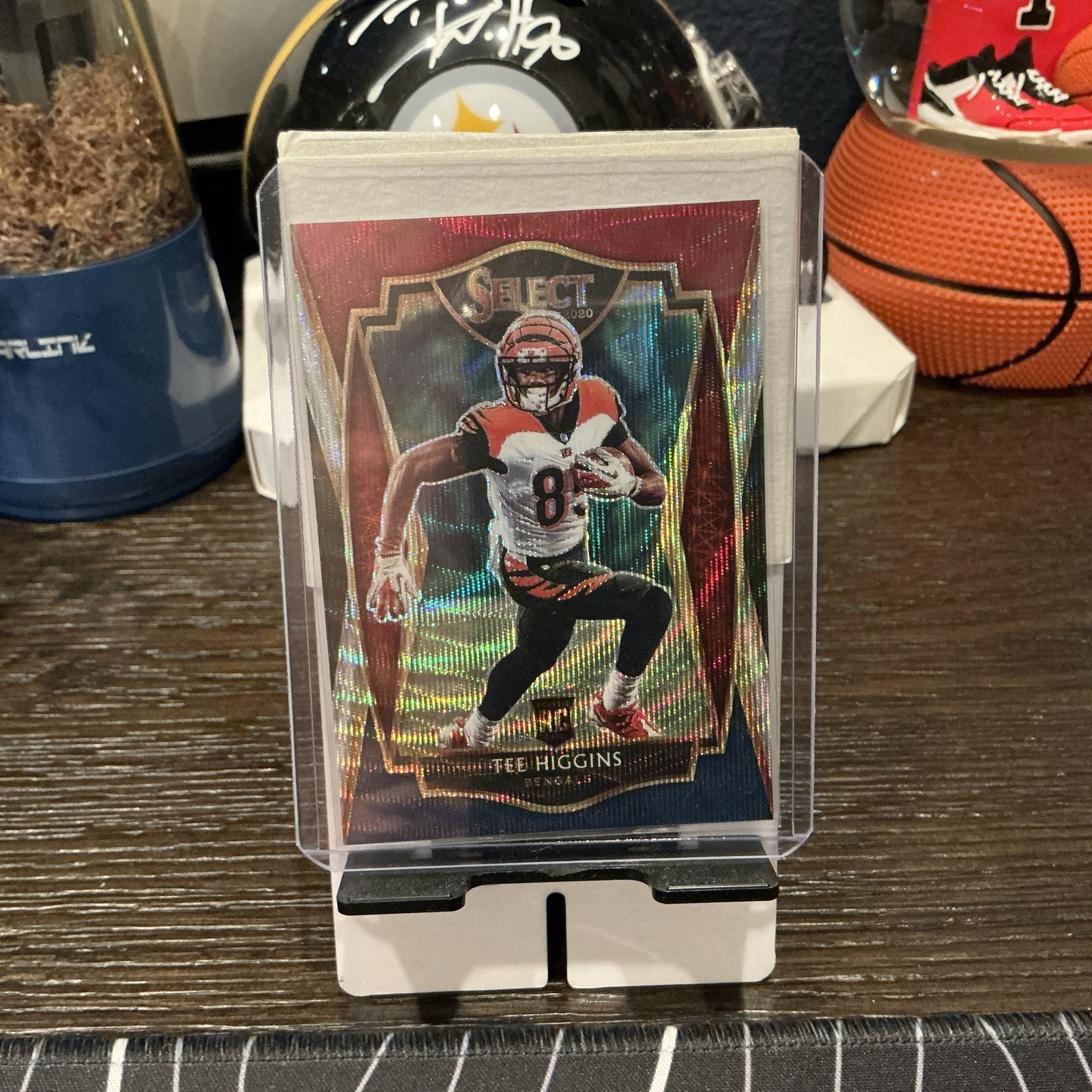 2020 Panini Select - Premier Level Tee Higgins #160 Tri-Color Prizm /199 (RC)