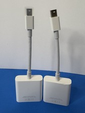 2x Apple Mini DisplayPort to Dual-Link DVI Adapter   2560x1600   A1305 USA SHIP