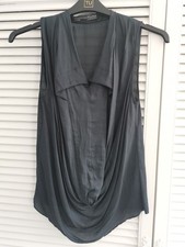 Allsaints All Saints Grey top New size 8 Silk-feel