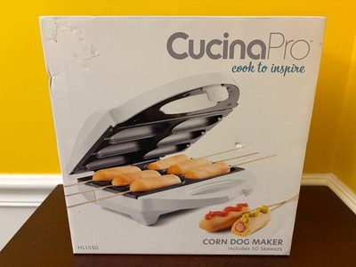 New CucinaPro Bite-Size Corn Dog & Appetizer Maker Model HL1550