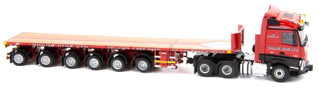 MERCEDES Arocs 8x4 avec plateau directionnel 6 essieux IMC 1/50