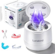 Ultrasonic Retainer Cleaner, 42kHz Dental Cleaning Pod for Dentures, Braces, ...