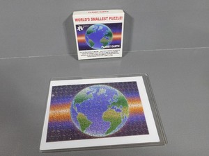 Worlds Smallest JIGSAW Puzzle - Planet Earth Solved once, Comes SOLVED in Sleeve