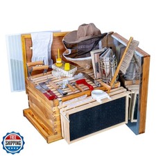 Beehive Starter Kit 8-Frame Bee Boxes and Frames Starter Kit Wax