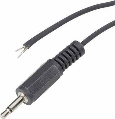 Voltcraft Klinkenstecker 3,5mm, gerade Polarität: 2 Mono schwarz XL-AC35DG 1 St