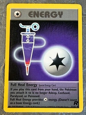Pokémon TCG - Englisch - Full Heal Energy - #81/82 - Team Rocket Set - 2000