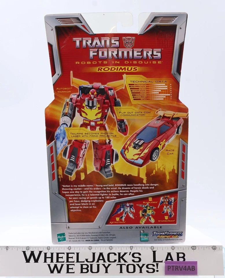 Rodimus Transformers Robots In Disguise RID 2006 Hasbro Action Figure NEW SEALED - Image 2 of 4