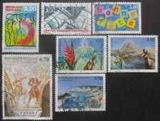 FRANCE-1997- N°3043 au 3045 - 3049 et 3055 au 3057 oblitérés
