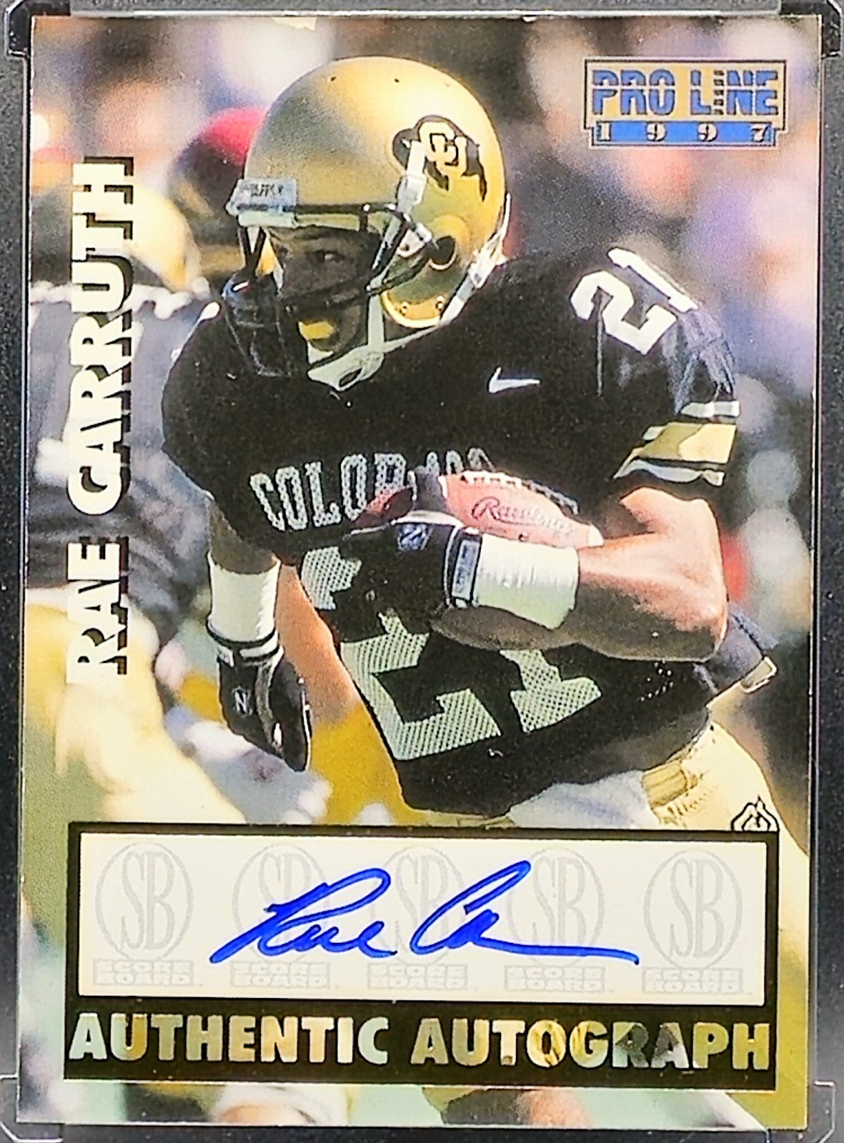 Rae Carruth Pro Line Autographs #NNO Autograph