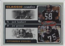 2022 Panini Classics Classic Combos Silver Jack Lambert Joe Greene #CC-4 HOF h9z