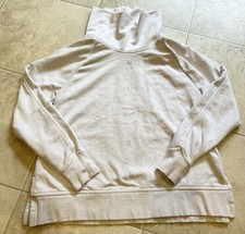 Nike Cream Pullover Funnel Neck Sweatshirt Activewear Womens Small