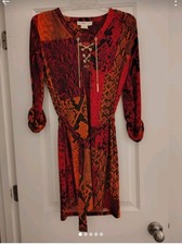 Michael Kors Jersey Snake Print Dress size Small