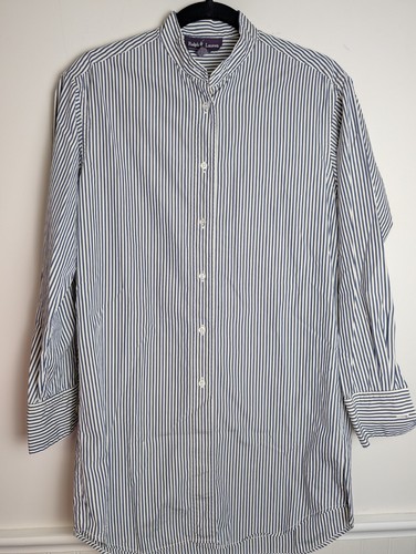 Ralph Lauren Purple Label, Vintage Ralph Lauren Purple Label Pinstripe Blouse 10 USA 100% Cotton Tunic
