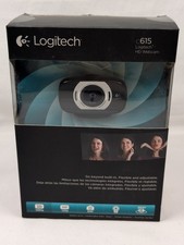 Logitech C615 HD Webcam 1080p USB Autofocus Built-In Mic Foldable w/ Box