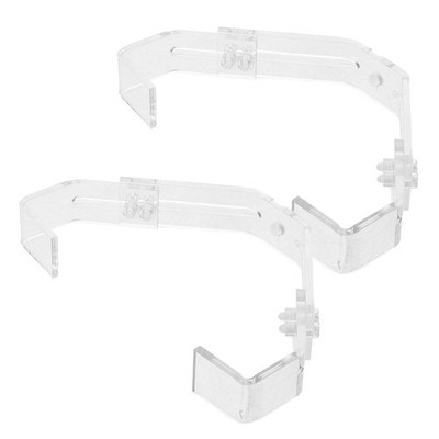 2 Pcs Verstellbarer Aquarienlampenständer Lampenfixierclip Einstellbare