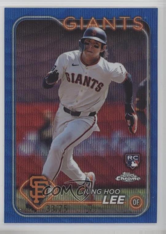 2024 Topps Chrome Blue Wave Refractor /75 Jung-Hoo Lee Jung Hoo Lee #201 1o7b