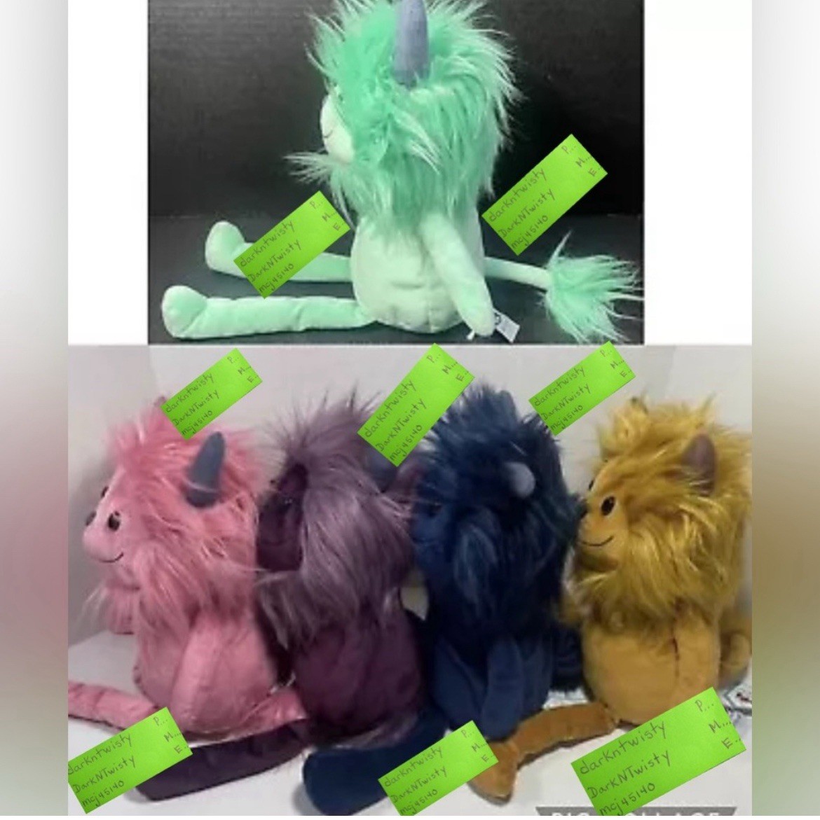 5 BNWT Jellycat Monsters Jinx, Luda, Gibbles, Zeke, Cosmos SHIPS
