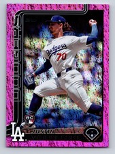 2025 Topps #204 Justin Wrobleski Pink Holo Foil