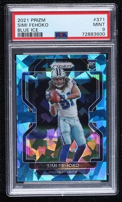 2021 Panini Prizm Rookie Blue Ice Prizm 71/99 Simi Fehoko #371 Rookie RC 09r5