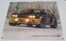FIAT 131 ABARTH RALLY OLIO FIAT BOBO CAMBIAGHI EMANUELE SANFRONT MANIFESTO