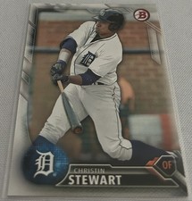 2016 Bowman Baseball Prospects Christin Stewart Detroit Tigers base card #BP87