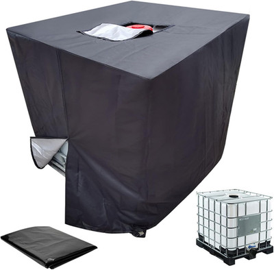 IBC Tote Cover, 420D Suitable for 275 Gallon 1000L IBC Tank Container Sunshade W