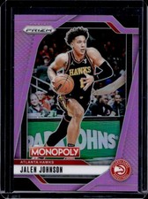 2024-25 Panini Prizm Monopoly Jalen Johnson Pink #/199 Hawks