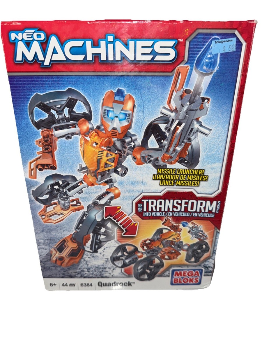 MEGA BLOKS - Neo Machines - Quadrock Transform Sealed Bags Open