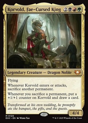 *MtG: KORVOLD, FAE-CURSED KING - Commander Edge of Eternities Mythic - magicman*