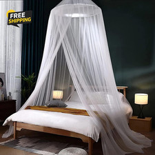 Mosquito Net Bed Canopy for Girls,King Canopy Bed Curtains Full Queen Size