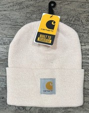 CARHARTT Knit Cuffed Beanie NEW WITH TAGS Unisex A18-P31 ASH ROSE/MARSHMALLOW