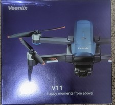 Veeniix V11 GPS Drone: 4K UHD Camera with 2-Axis Gimbal and EIS, 2 Batteries