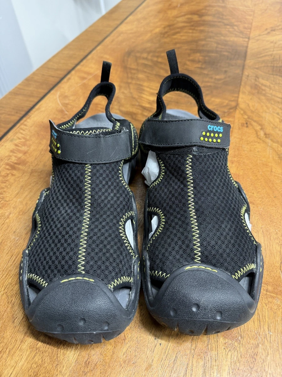 Crocs Fisherman Black Sandals for Men for sale | eBay display picture 2