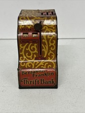 Vintage Benjamin Franklin Thrift Coin Bank - Made In USA